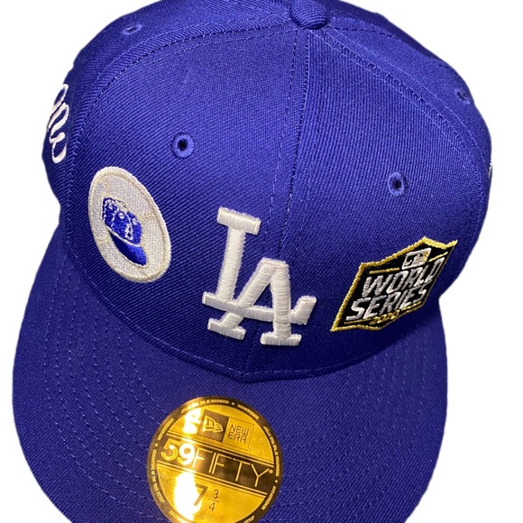 NWT LA Dodgers World Series Champions Fitted Hat - Picture 3 of 10